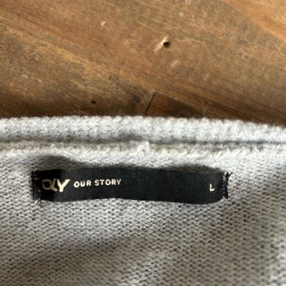 Colorblock Open Front Cardigan Size L - Picture 2 of 7